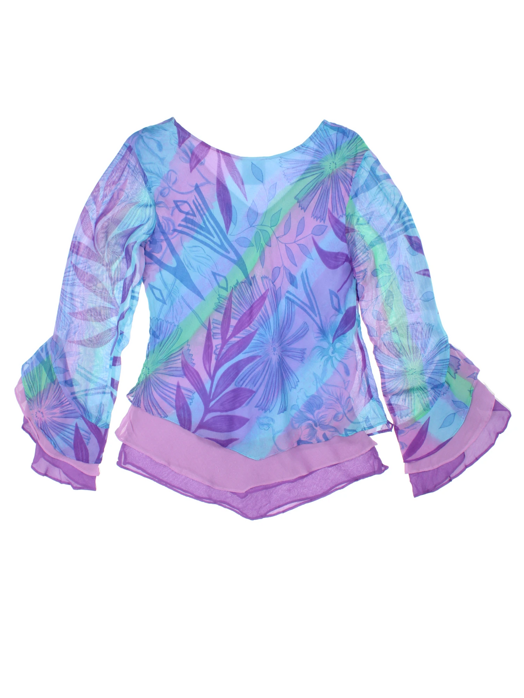 Y2K Phool Floral Blouse (Size S)