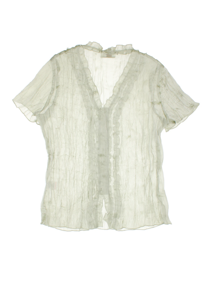 Y2K Sheer Blouse (Size S)