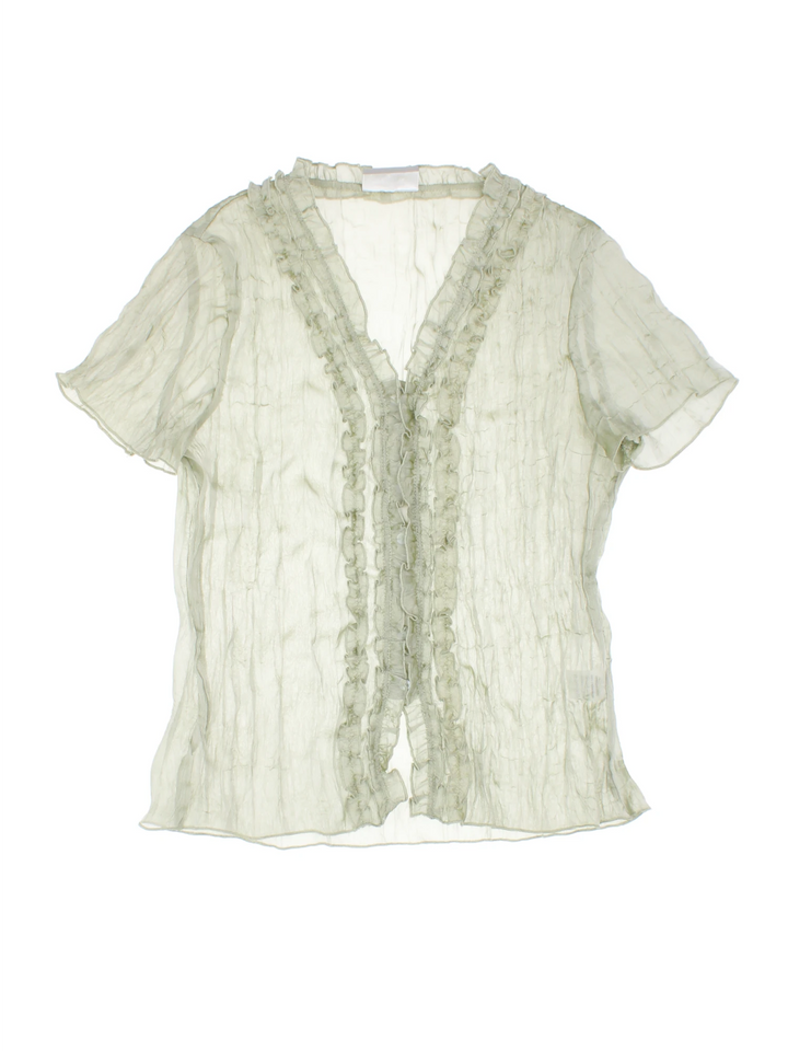 Y2K Sheer Blouse (Size S)