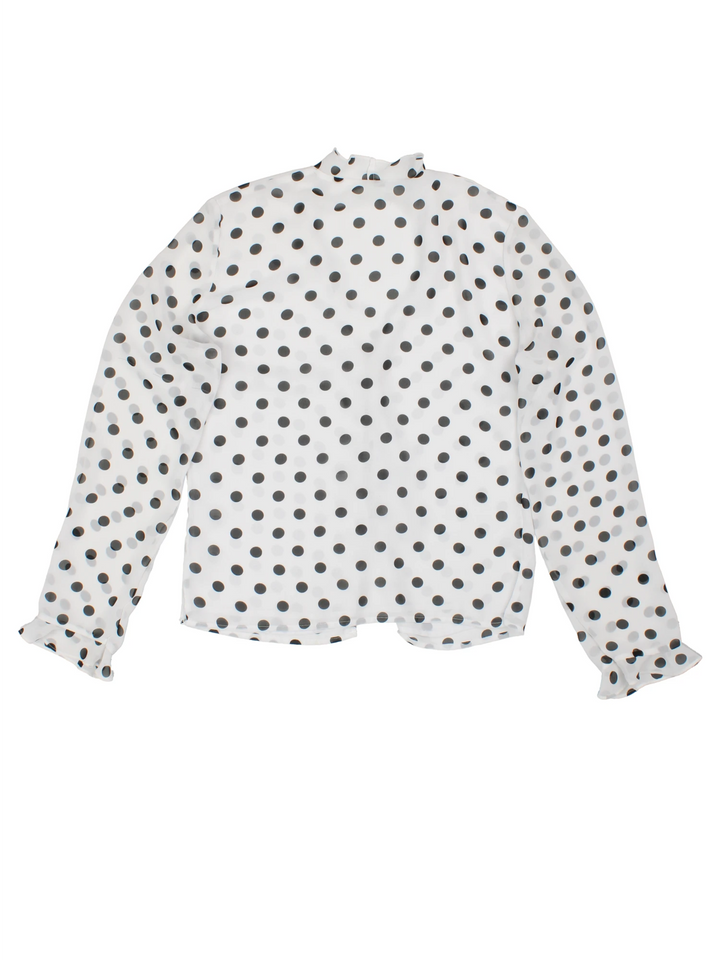 90's Polka Dot Blouse (Size M)
