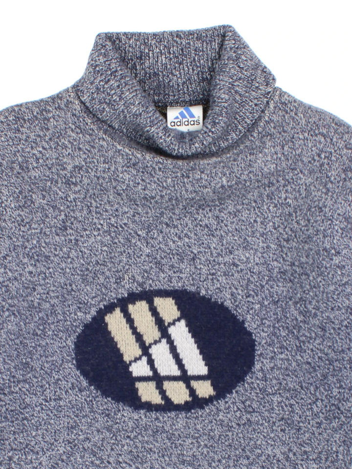 90's Adidas Rollneck Jumper (Size L)