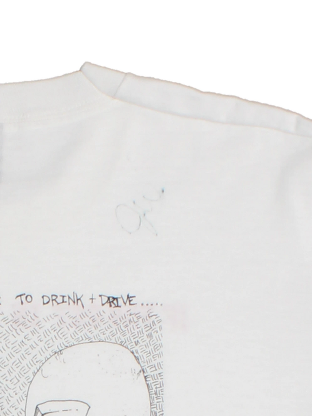 Vintage If You Get In The Car Drunk Graphic T-shirt (Size L)