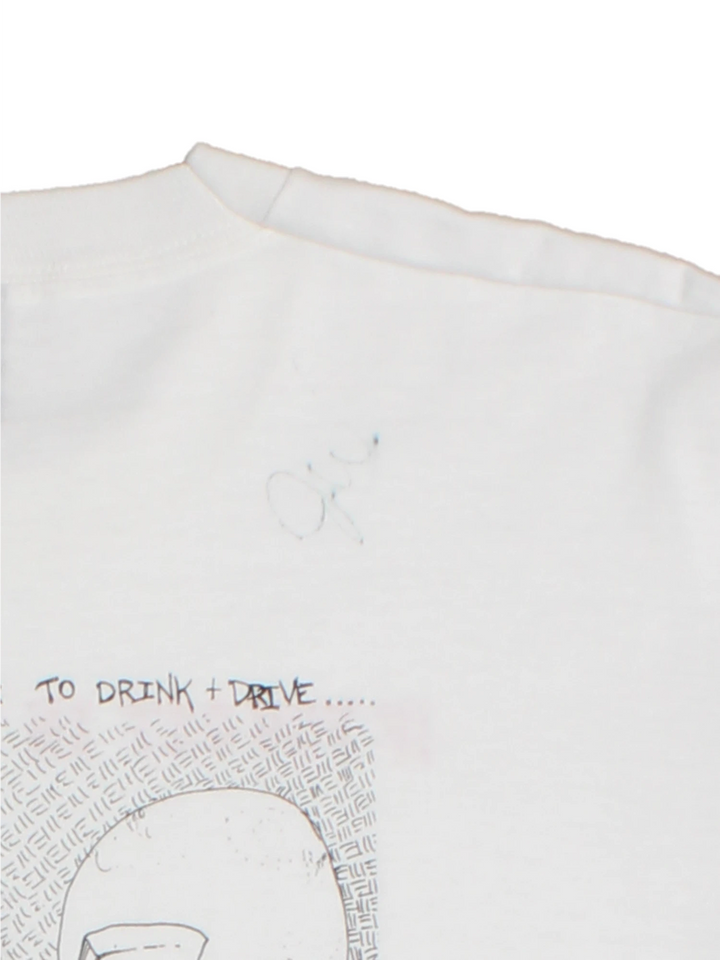 Vintage If You Get In The Car Drunk Graphic T-shirt (Size L)