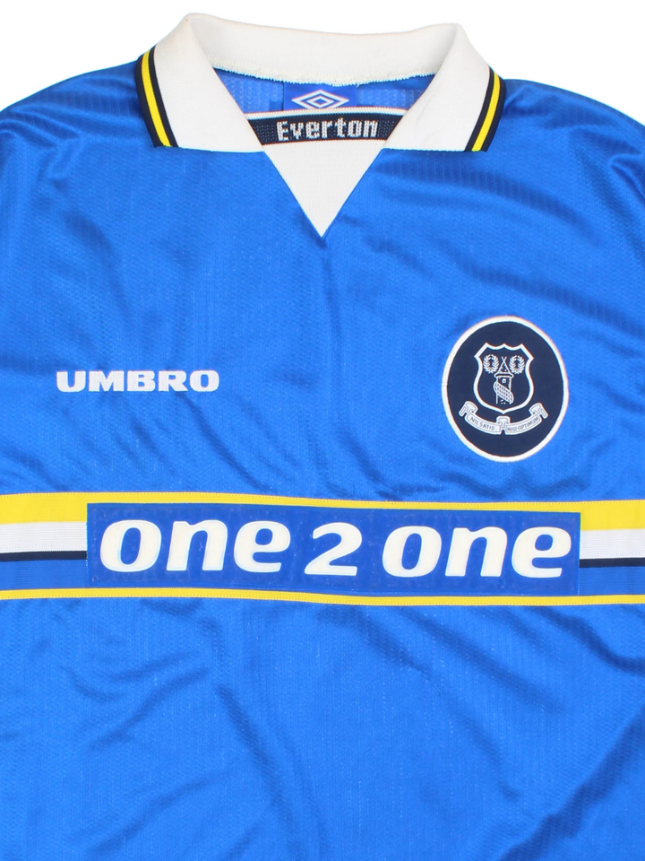 97-99 Umbro Everton Home Football Shirt (Size XL)