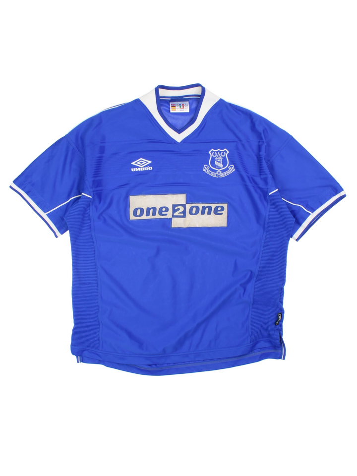 99-00 Umbro Everton F.C. Football Shirt (Size XL)