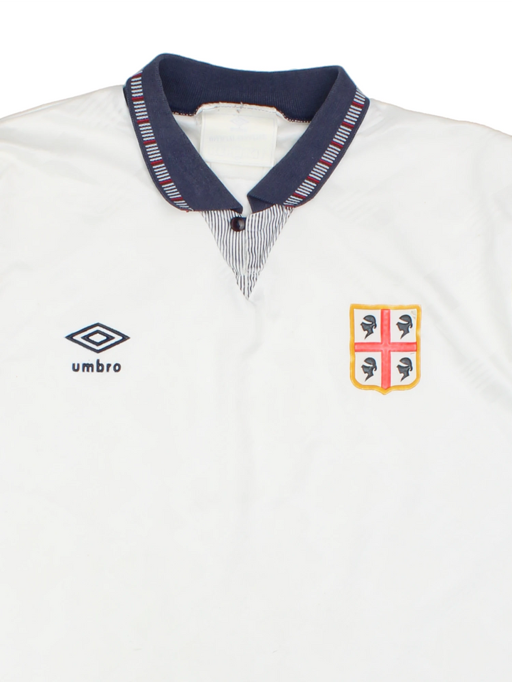 90-92 Umbro Cagliari Away Football Shirt (Size L)