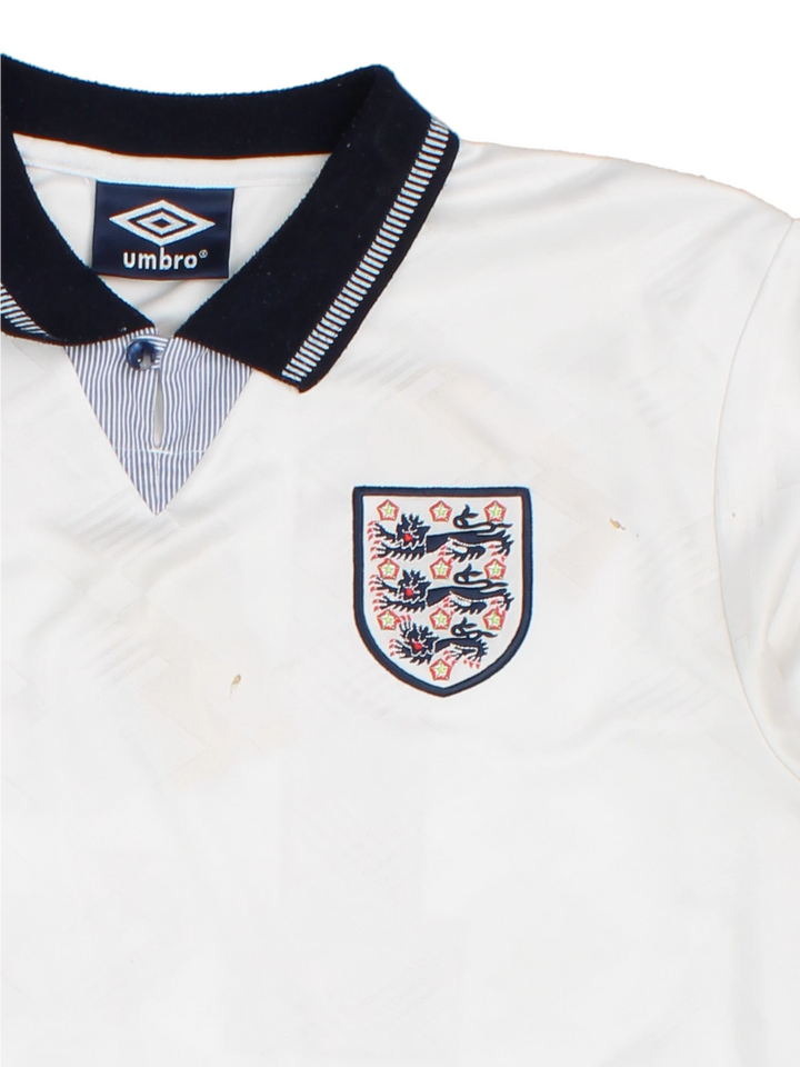 90-92 Umbro England World Cup Football Shirt (Size L)