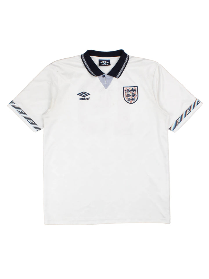 90-92 Umbro England World Cup Football Shirt (Size L)