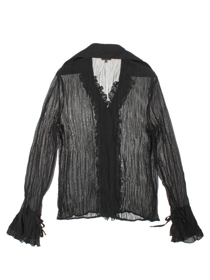 Y2K Sheer Blouse (Size M)