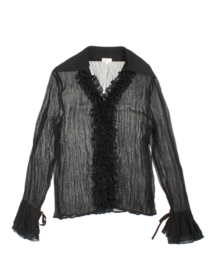 Y2K Sheer Blouse (Size M)