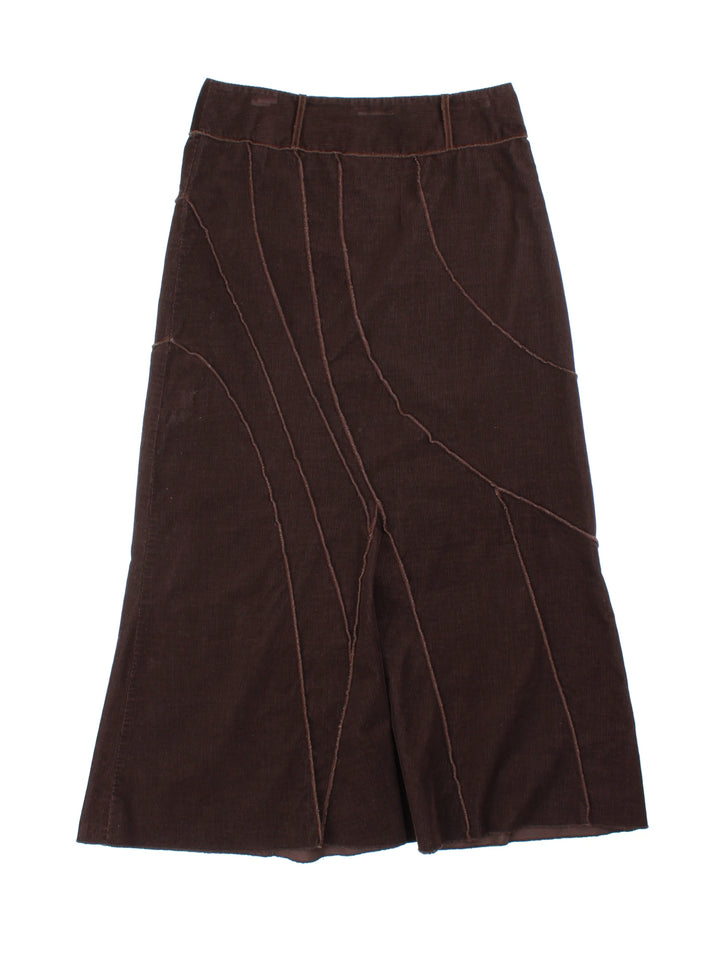 Y2K Corduroy Maxi Skirt (Size M)