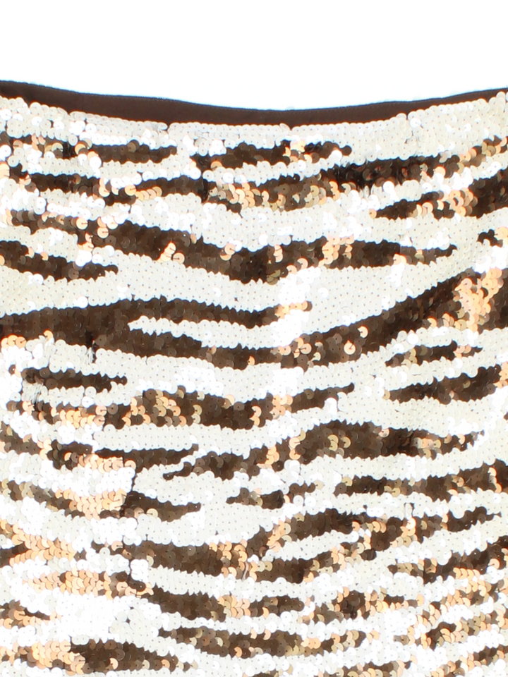 90's Karen Millen Sequin Mini Skirt (Size L)