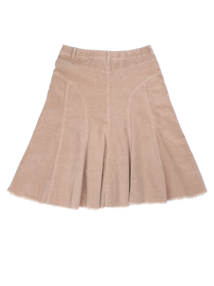 Y2K Cord Midi Skirt (Size M)