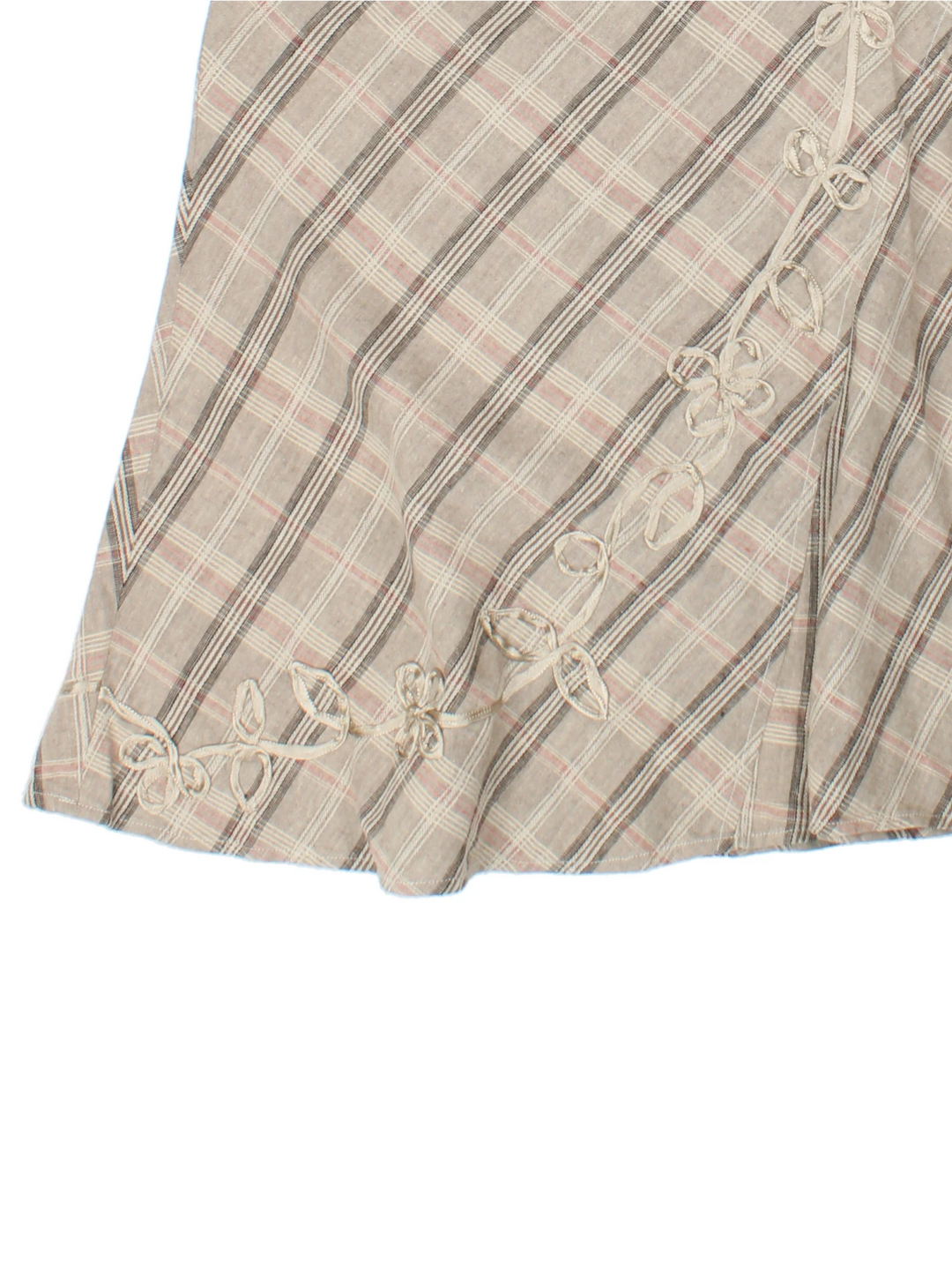 Y2K Checked Maxi Skirt (Size XL)