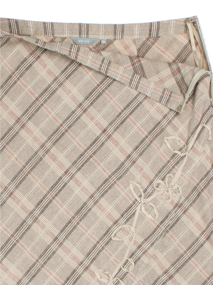 Y2K Checked Maxi Skirt (Size XL)