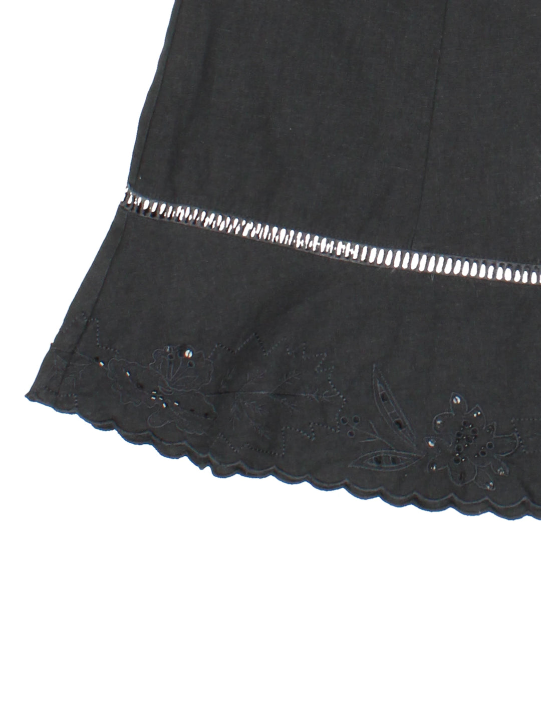 Y2K Cut Out Embellished Midi Skirt (Size XL)