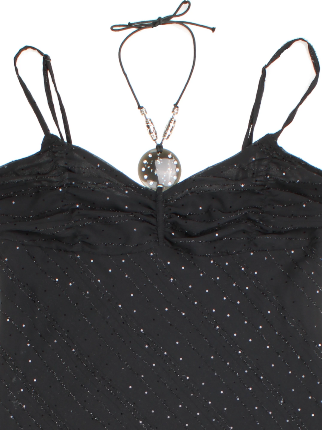 Y2K Necklace Detail Midi Dress (Size S)