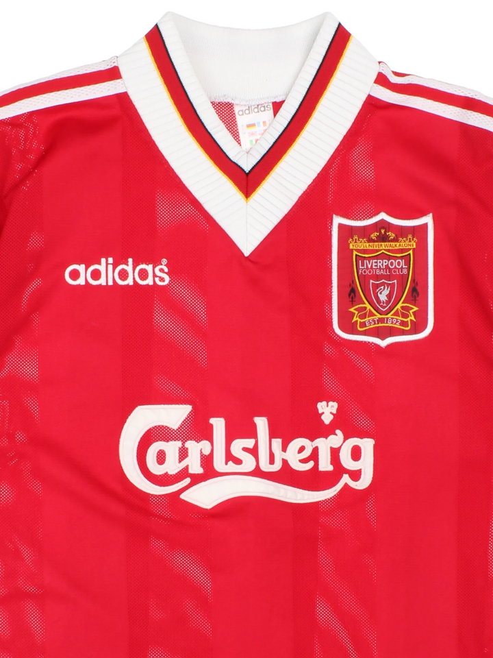 95-96 Adidas Liverpool Home Football Shirt (Size M)