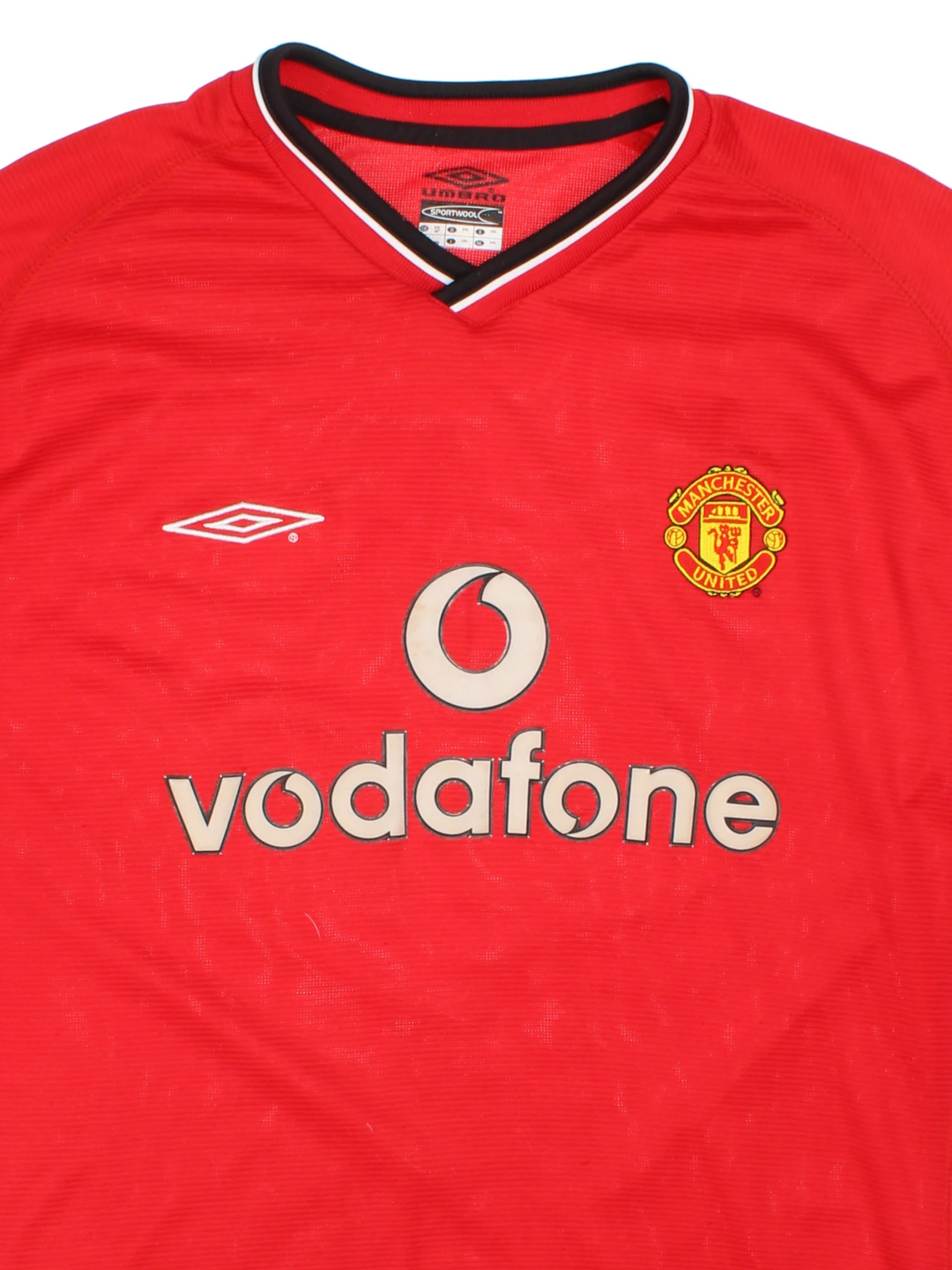 00-02 Umbro Manchester United Home Football Shirt (Size XL)