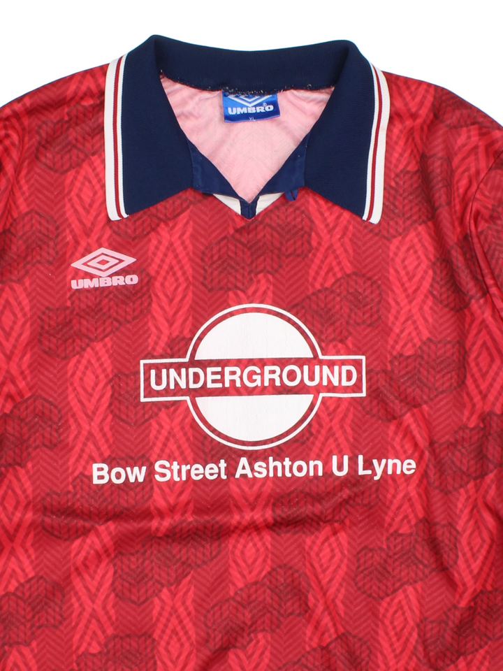 Vintage Umbro Bow Street Ashton U Lyne Football Jersey (Size L)
