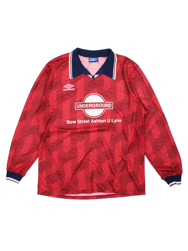 Vintage Umbro Bow Street Ashton U Lyne Football Jersey (Size L)