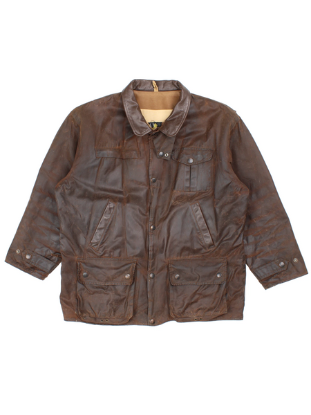 Barbour Bushman Wax Jacket (Size XL) – VintageFolk Barbour Bushman Wax Jacket (Size XL) – VintageFolk