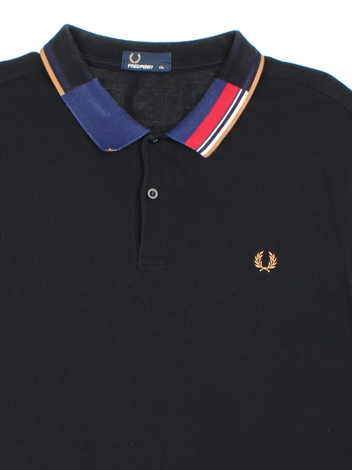 Fred Perry Abstract Collar Polo Shirt (Size XXL)