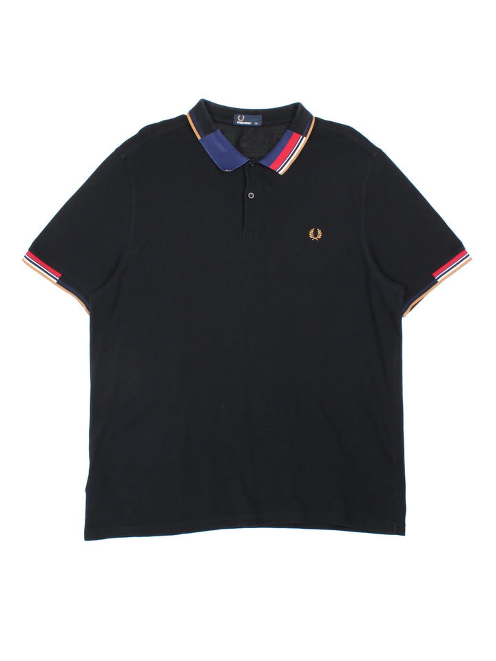 Fred Perry Abstract Collar Polo Shirt (Size XXL)