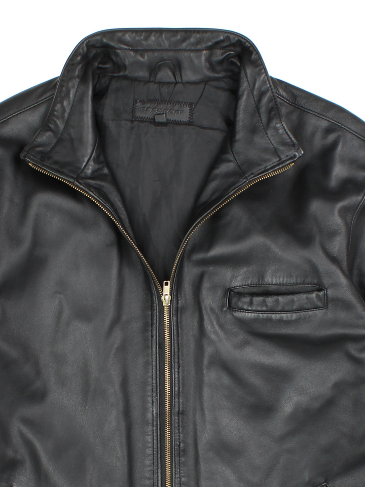 90's Rockport Leather Jacket (Size XL)