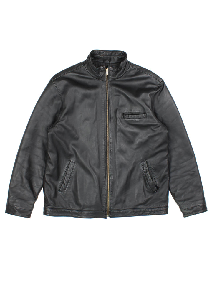 90's Rockport Leather Jacket (Size XL)