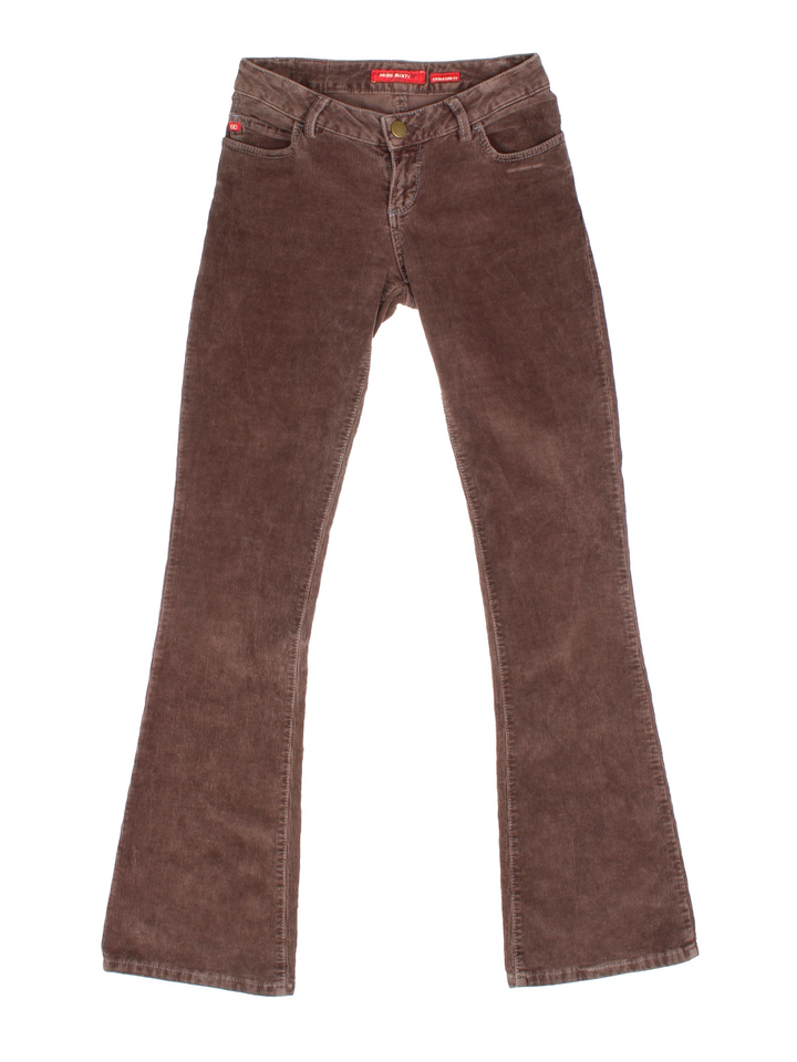 Y2K Miss Sixty Cord Flares Trousers (Size M)