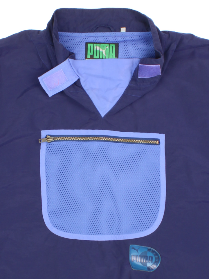 90's Puma 1/4 Zip Drill Top (Size XXL)