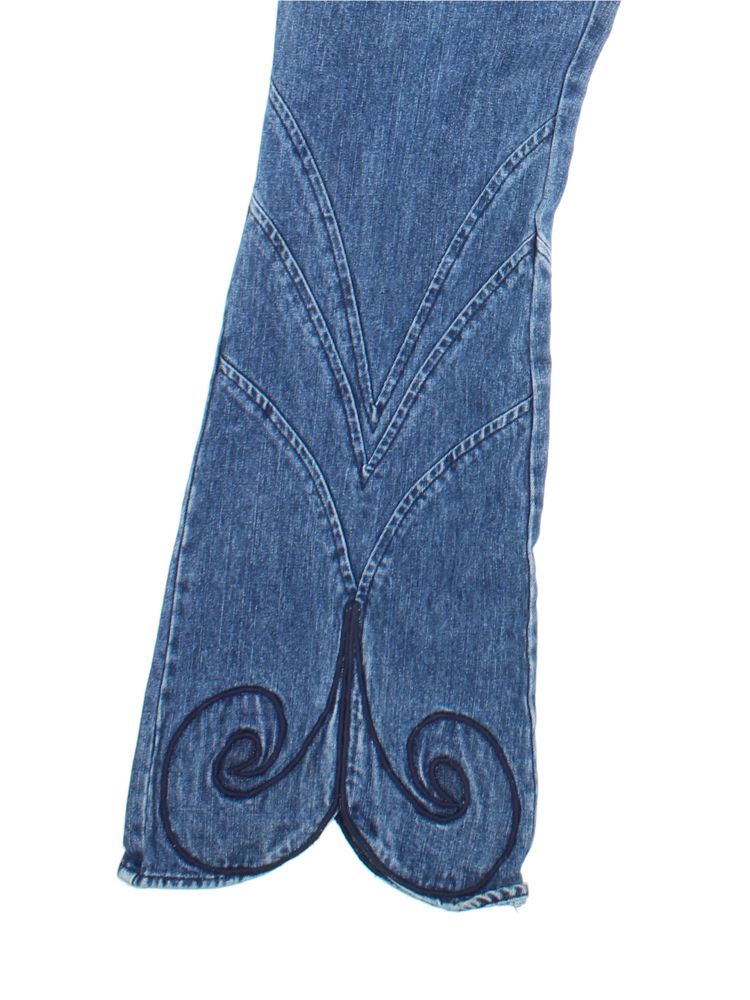 Y2K Scalloped Hem Jeans (Size L)