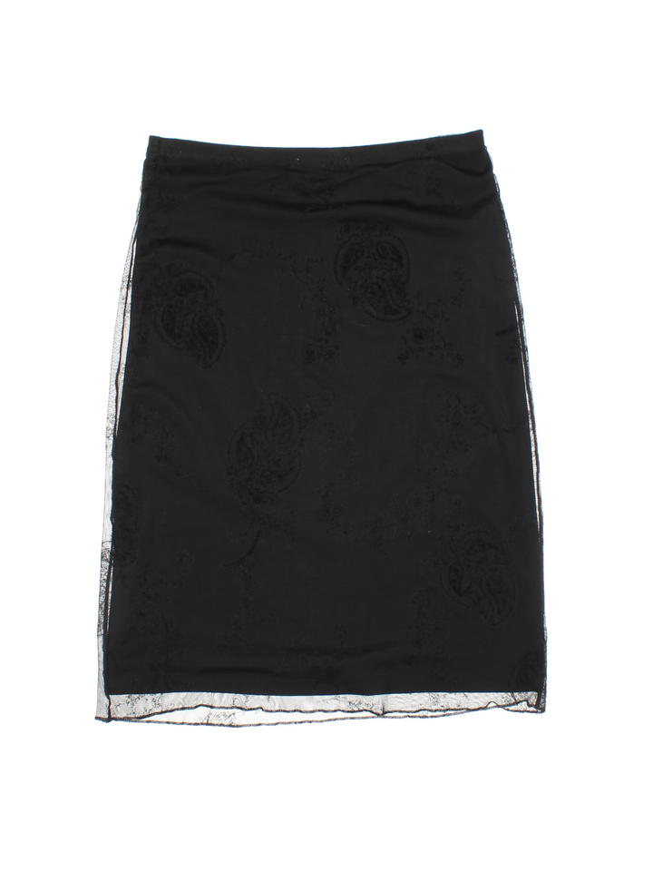 90's Mesh Laura Ashely Midi Skirt (Size M)
