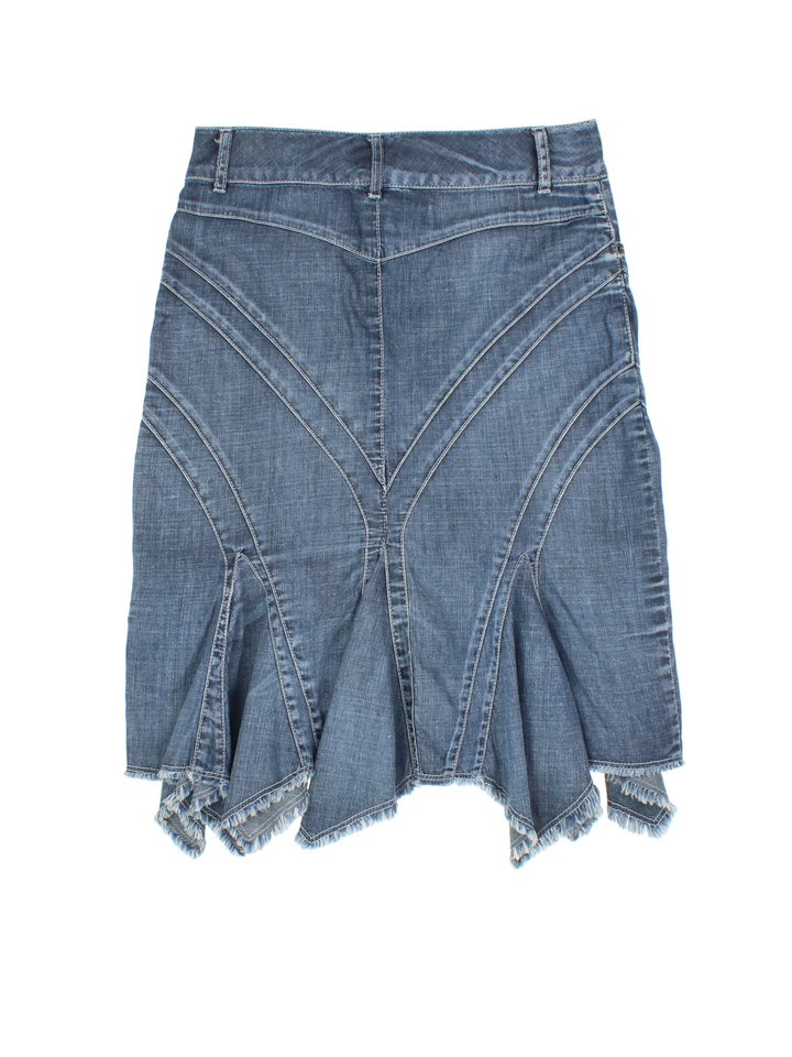 Y2K Denim Midi Skirt (Size M)