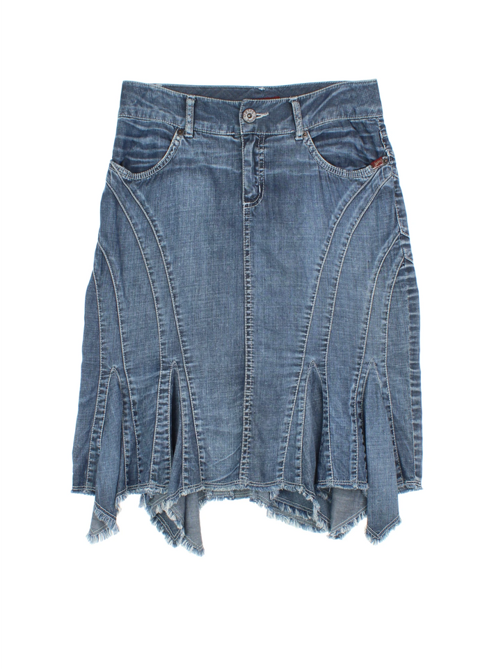 Y2K Denim Midi Skirt (Size M)