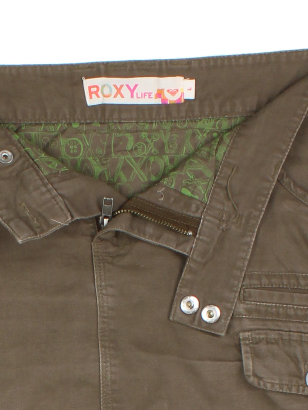 Y2K Roxy Mini Skirt (Size XXL)