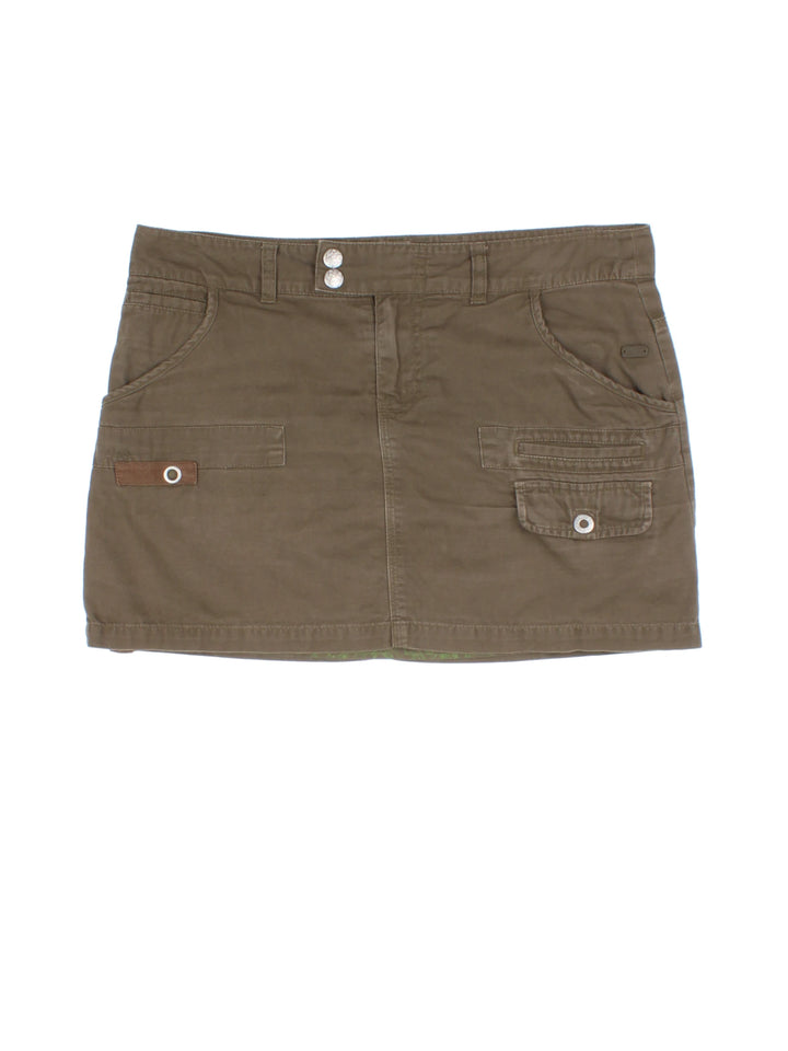 Y2K Roxy Mini Skirt (Size XXL)