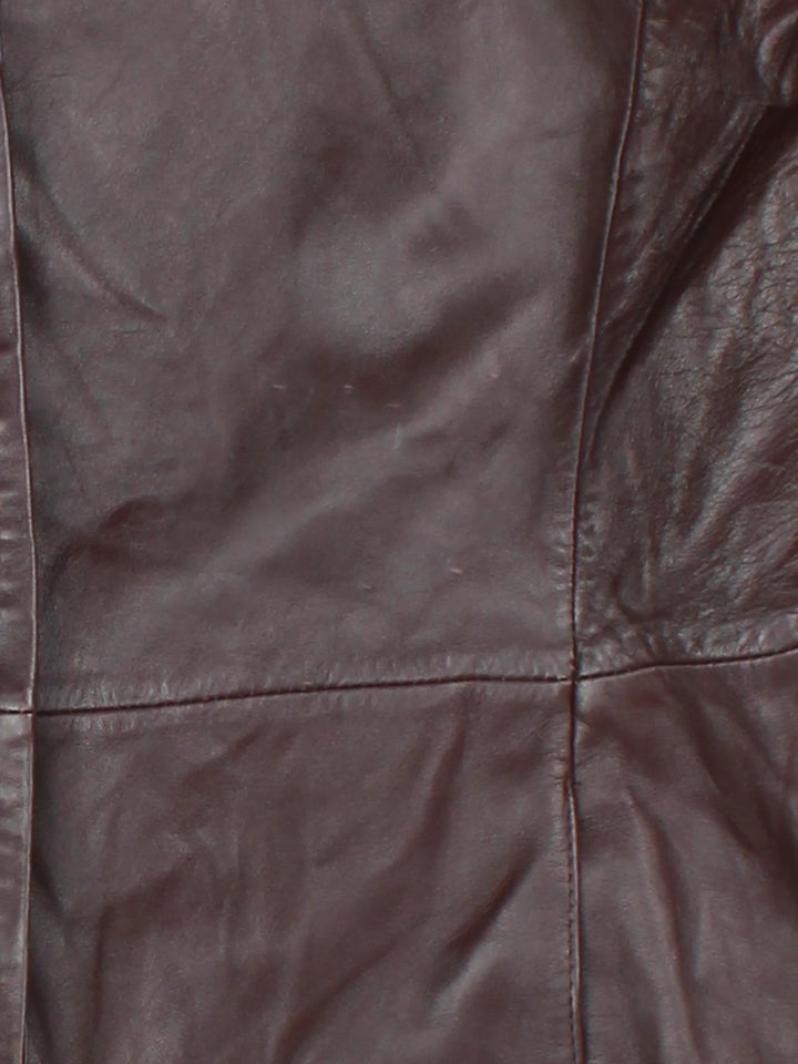 90's Leather Mac (Size XS)
