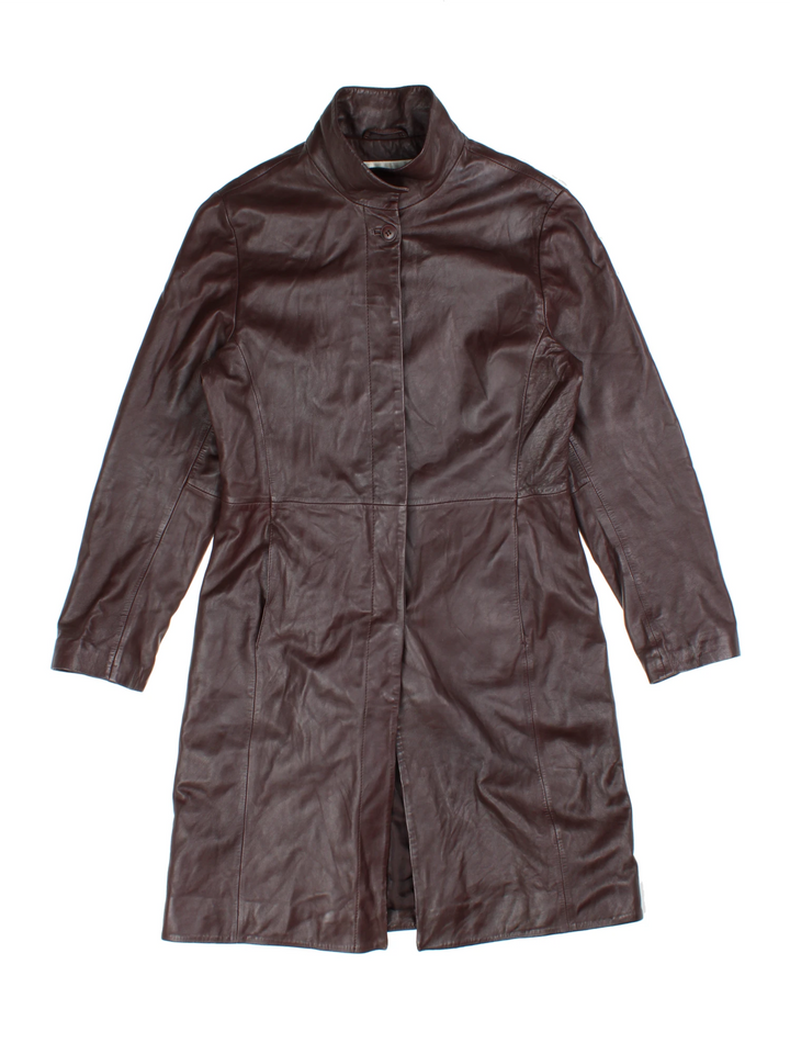 90's Leather Mac (Size XS)