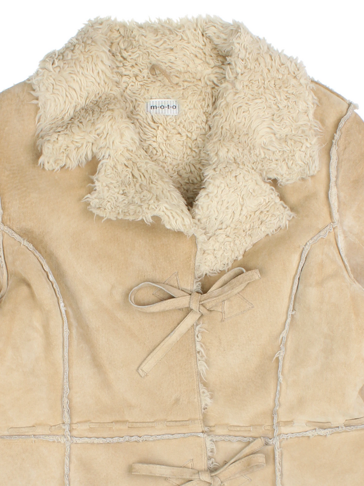 Y2K Topshop Moto Afghan Coat (Size M)