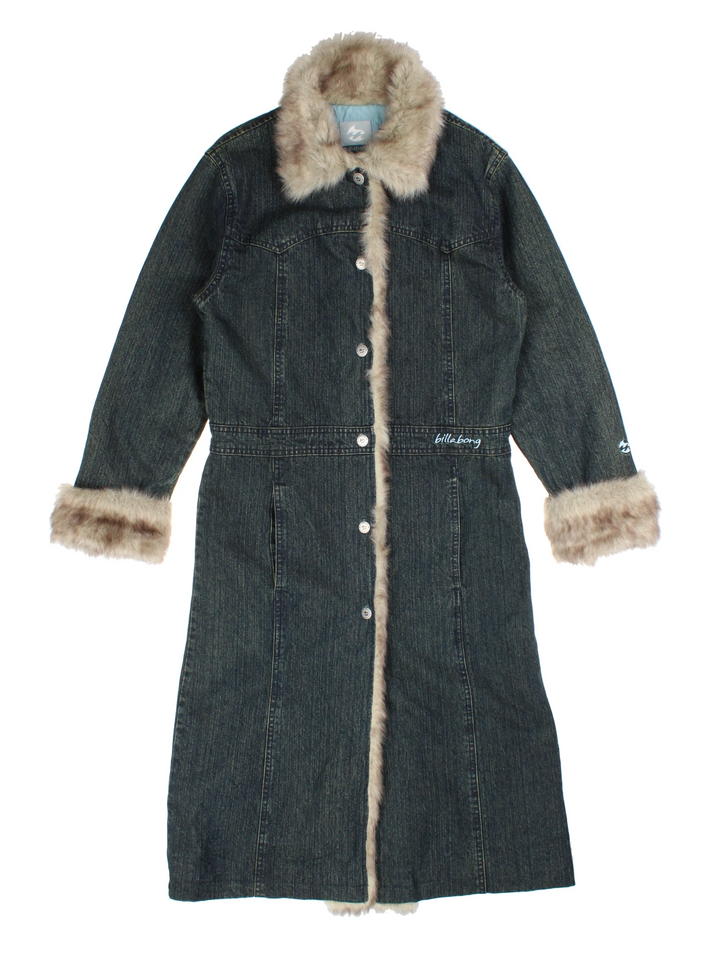 Y2K Billabong Afghan Coat (Size XS)