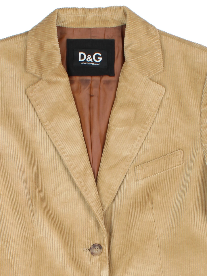 90's Corduroy Dolce & Gabbana Blazer (Size XXS)