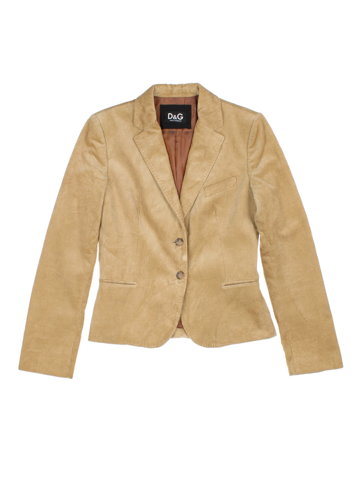 90's Corduroy Dolce & Gabbana Blazer (Size XXS)