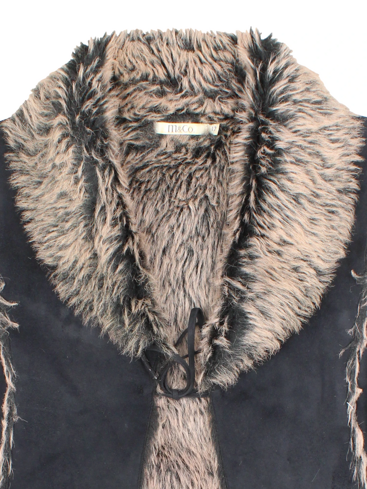 Y2K Faux Fur Gilet (Size M)