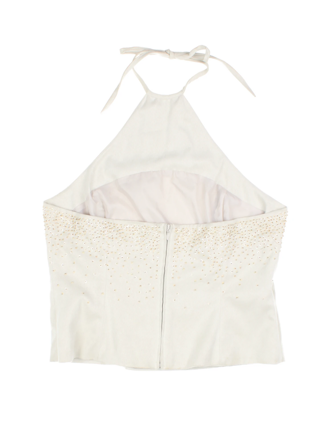 Y2K Embellished Crop Top (Size S)