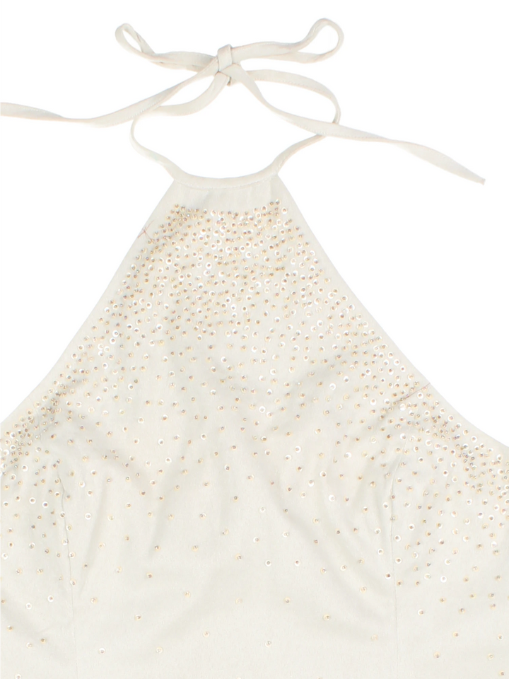 Y2K Embellished Crop Top (Size S)