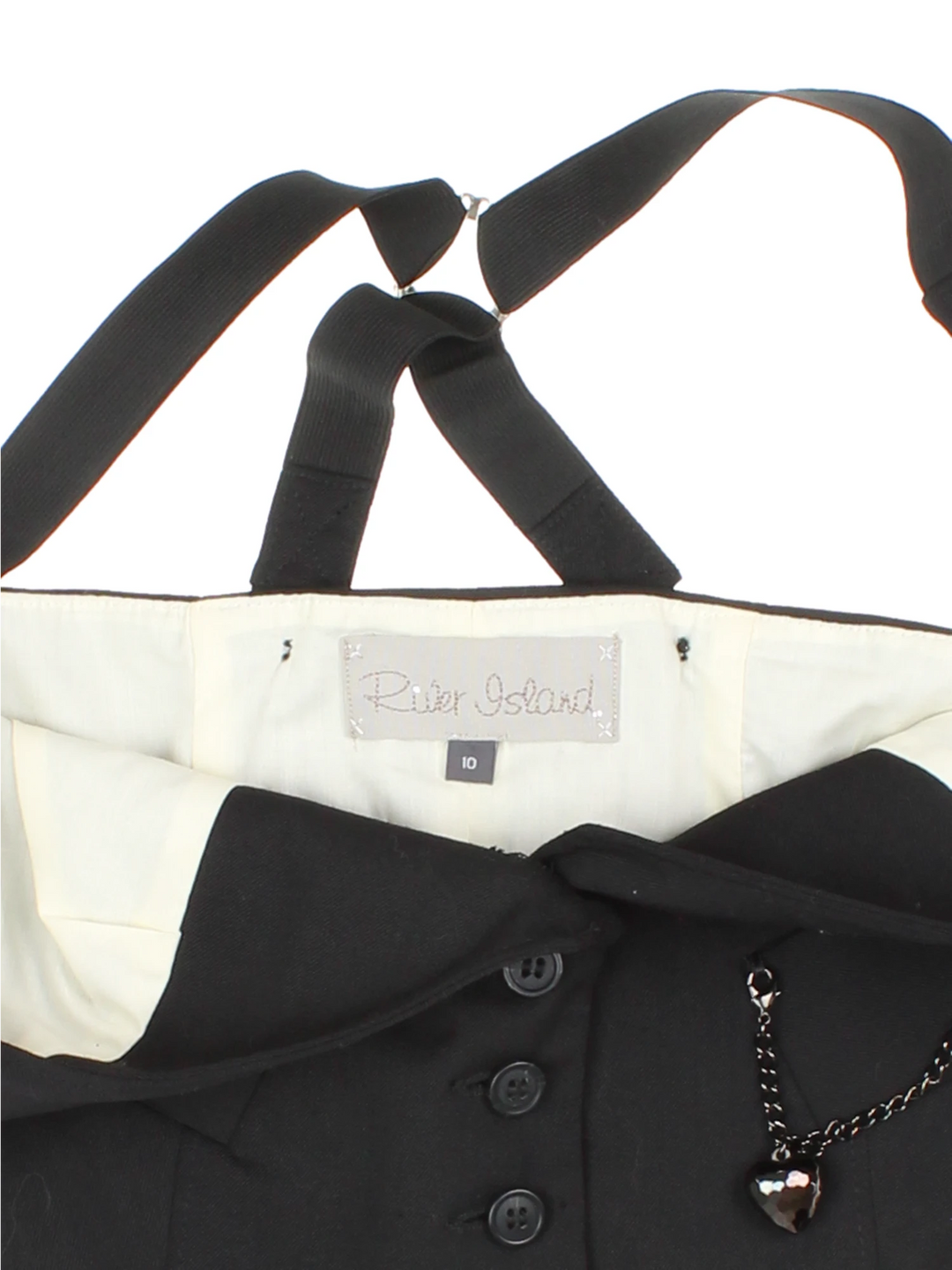 Y2K Cropped Waistcoat (Size XXS)