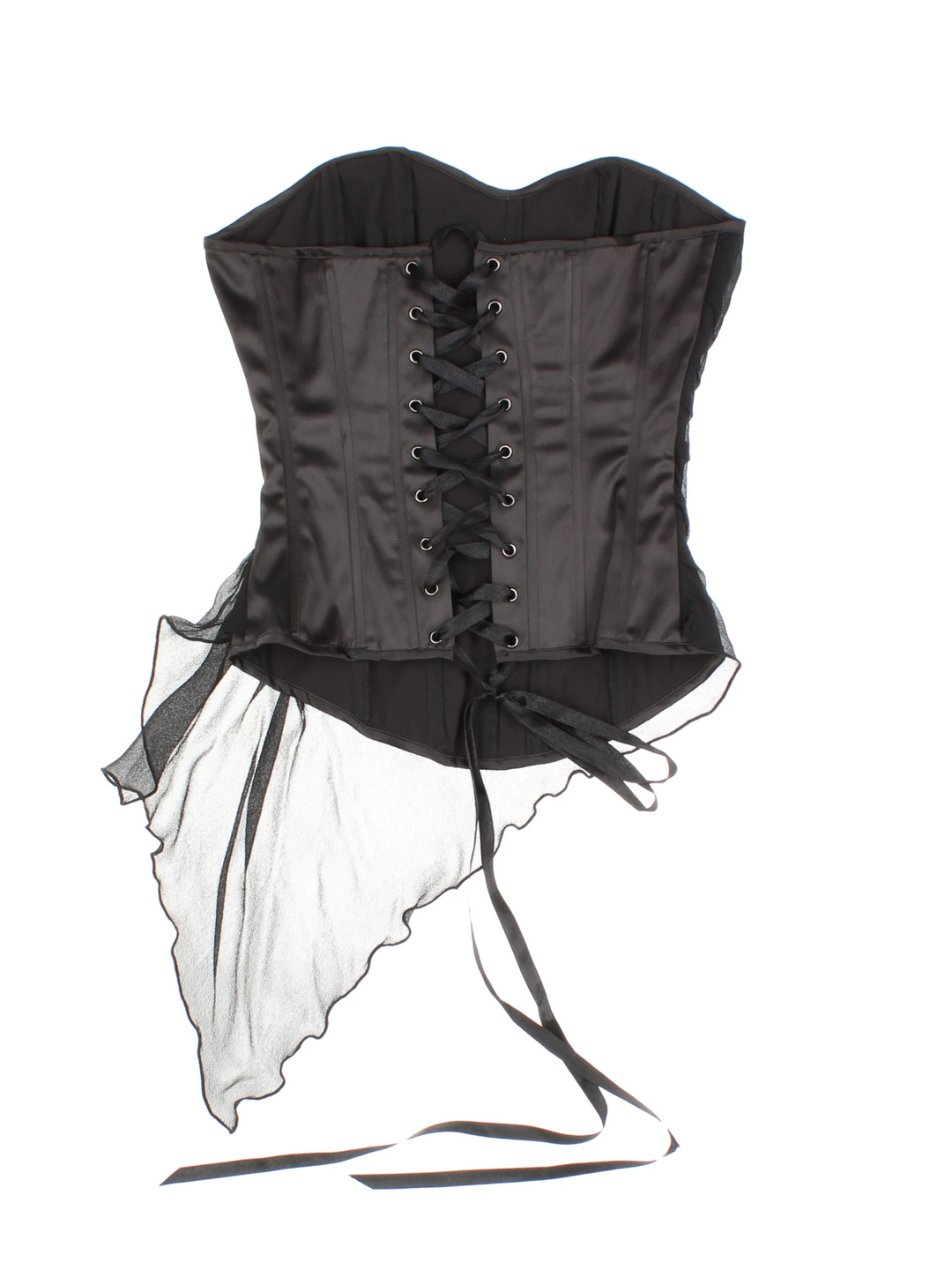 Y2K Kookai Sheer Floral Corset Top (Size XXS)