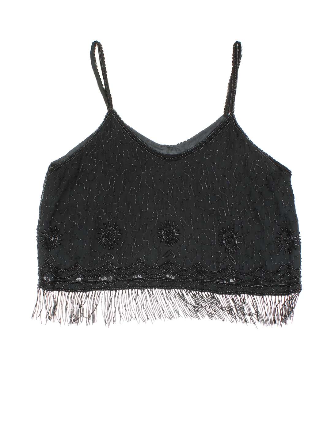 90's Beaded Crop Top (Size XS)